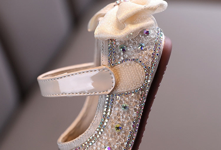 נעלי בובה בשילוב נצנצים - אלינה