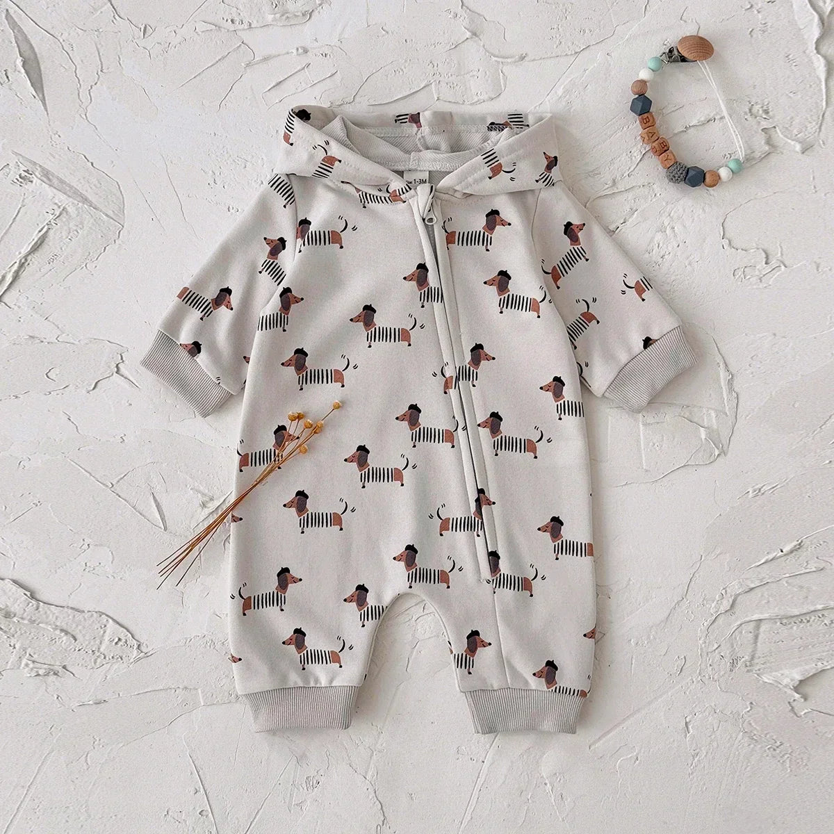 אוברול עם כובע- כרמל