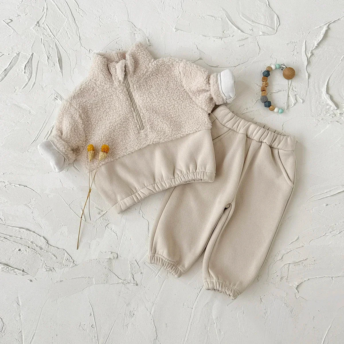 סט סוודר ומכנס חגיגיים- סהר