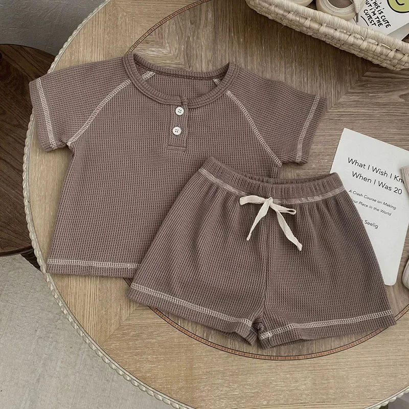 חליפת וופל קצרה- דני