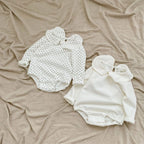 בגד גוף בשילוב צווארון מכותנה